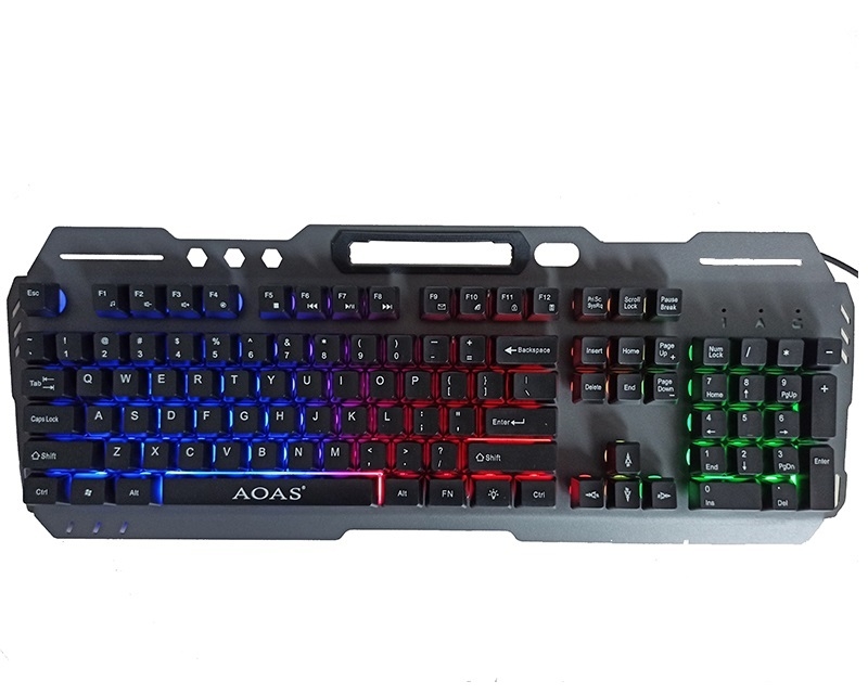 AOAS M-1000 USB Gaming tastatura siva